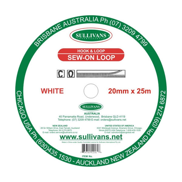 Sullivans Hook, White- 20 mm