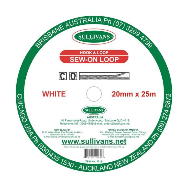 Sullivans Loop, White- 20 mm