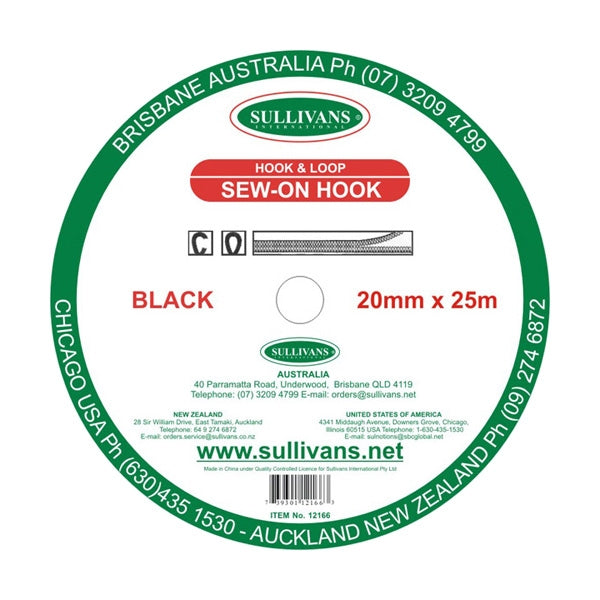 Sullivans Hook, Black- 20 mm