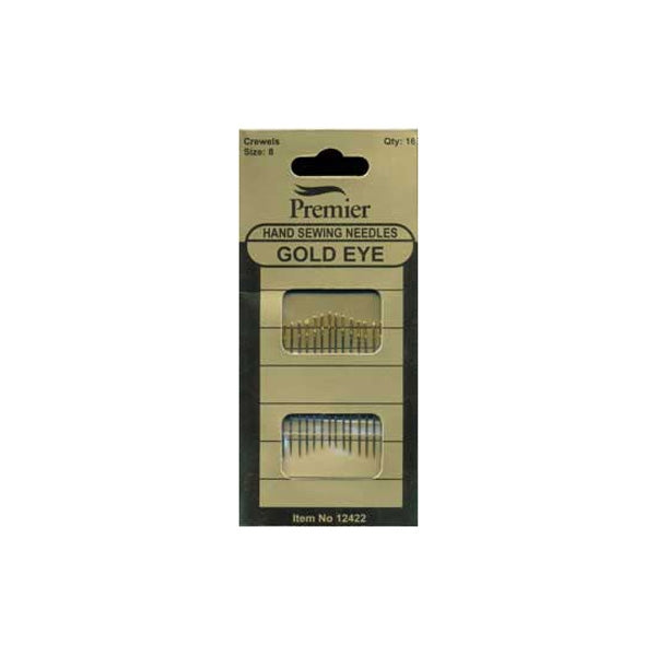 Sullivans Hand Sewing Needles, Crewel / Gold Eye