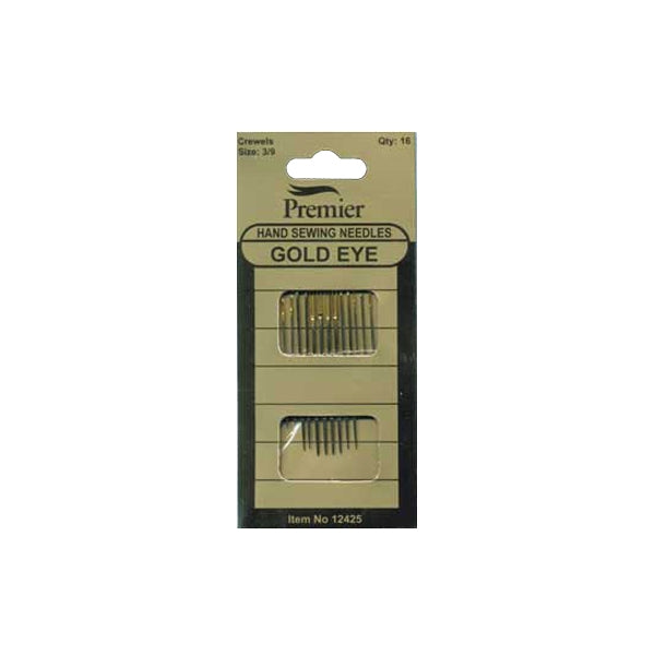 Sullivans Hand Sewing Needles, Crewel / Gold Eye