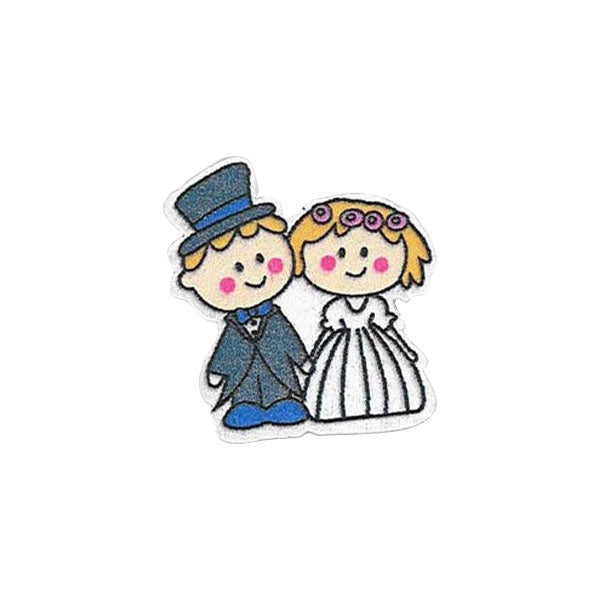 Sullivans Self Cover Button, Wedding- 25 mm x 27 mm