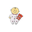 Sullivans Self Cover Button,   Baby With Teddy- 30 cm x 35 mm