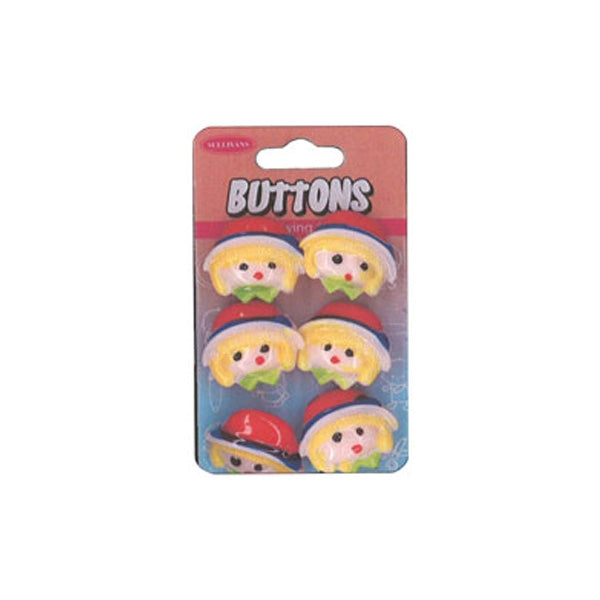 Sullivans Plastic Button, Red Boy