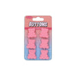 Sullivans Plastic Button, Pink Bear