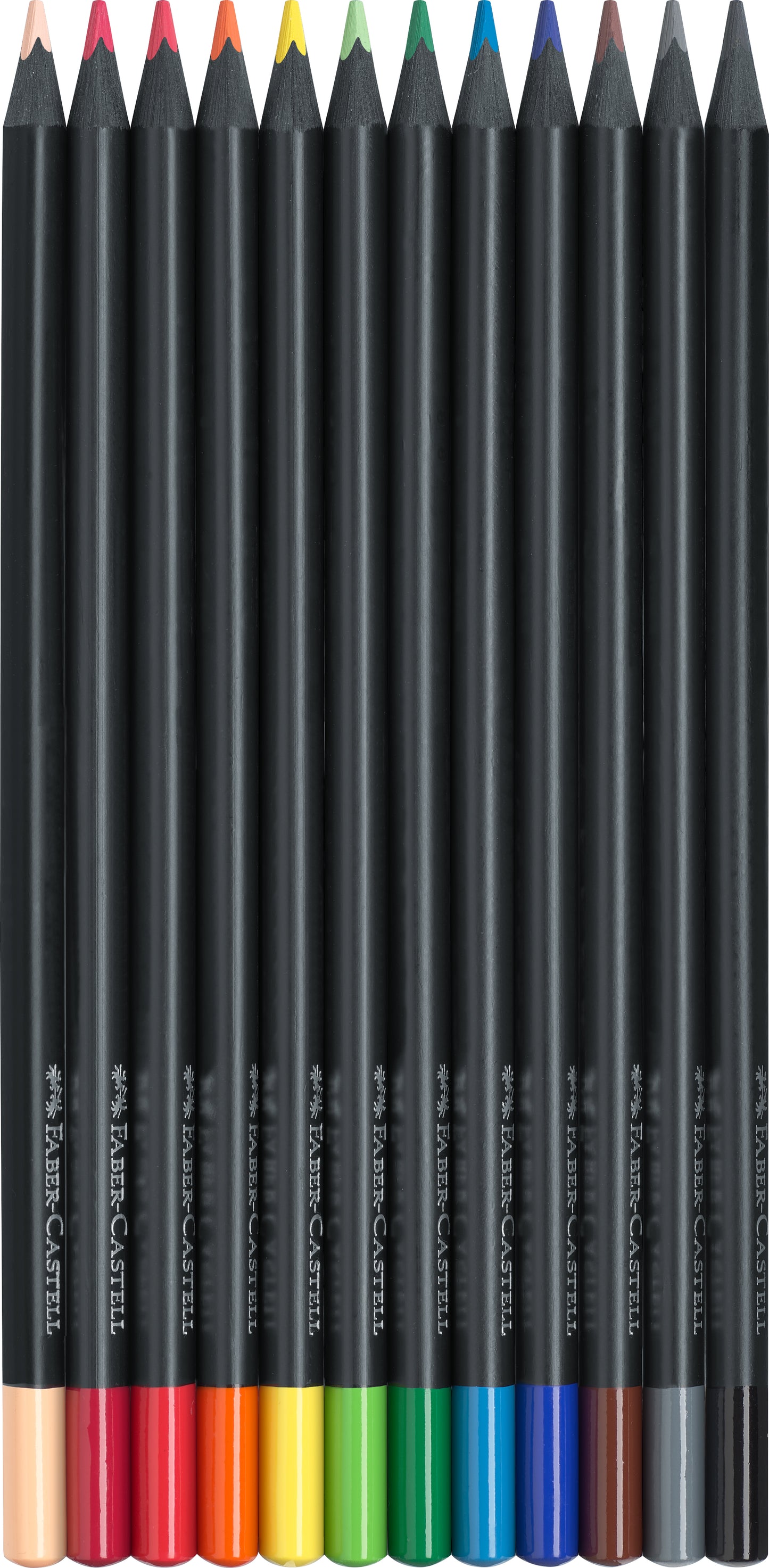 Faber Castell Black Edition Colour Pencils Assorted Pack 12