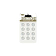 Sullivans Plastic Button, Frosted- 9 mm