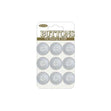 Sullivans Plastic Button, Frosted- 16 mm