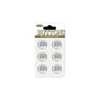 Sullivans Plastic Button, Frosted- 14 mm