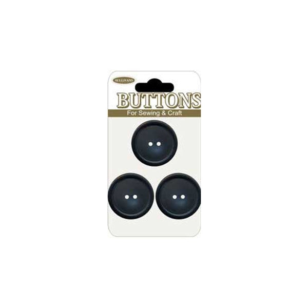 Sullivans Plastic Button, Navy- 22 mm