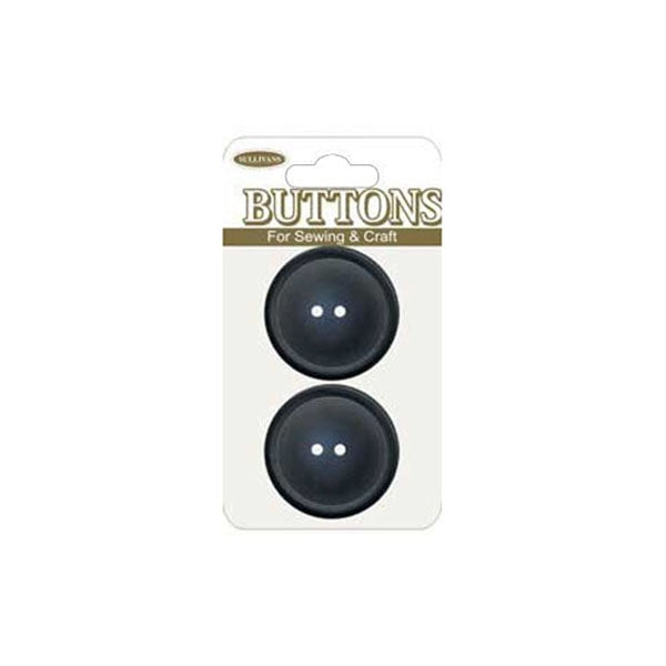 Sullivans Plastic Button, Navy- 28 mm