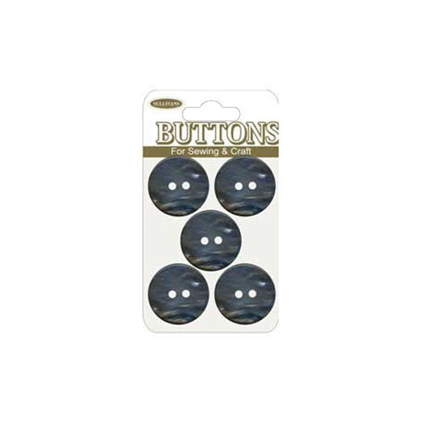 Sullivans Plastic Button, Grey- 20 mm