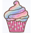 Simplicity Appliques, Rainbow Cupcake