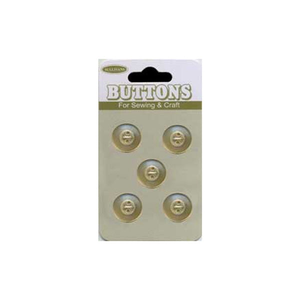 Sullivans Plastic Button, Light Cream- 12 mm