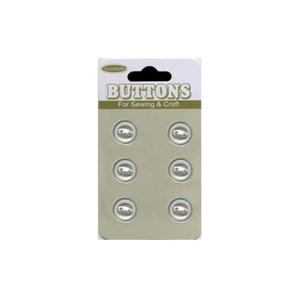 Sullivans Plastic Button, Frosted- 10 mm