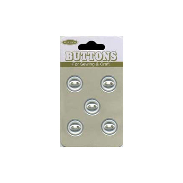 Sullivans Plastic Button, Frosted- 11 mm