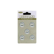 Sullivans Plastic Button, Frosted- 11 mm