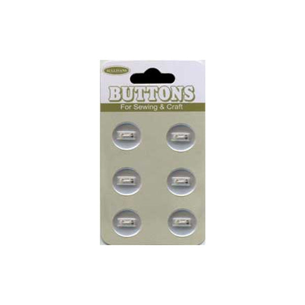 Sullivans Plastic Button, Frosted- 13 mm