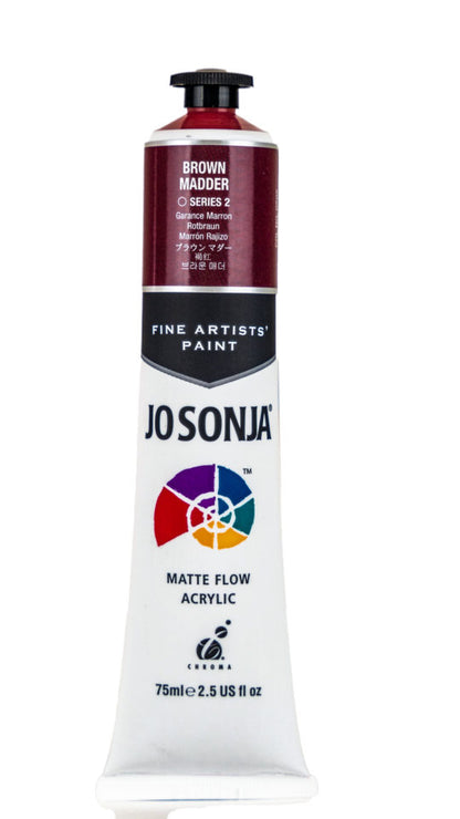 Jo Sonja Matte Flow Acrylic S2, Brown Madder- 75ml