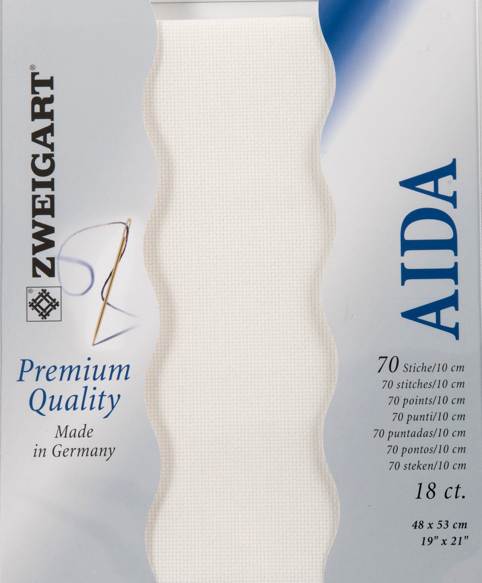 Zweigart Fat Quarter Aida Cloth 18ct, Antique