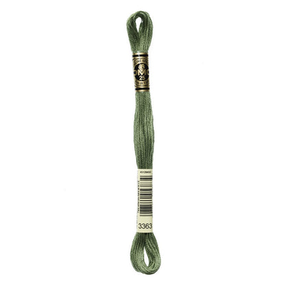 DMC Stranded Cotton Variegated Thread, Medium Pine Green 3363