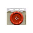 Sullivans Plastic Button, Orange- 63 mm