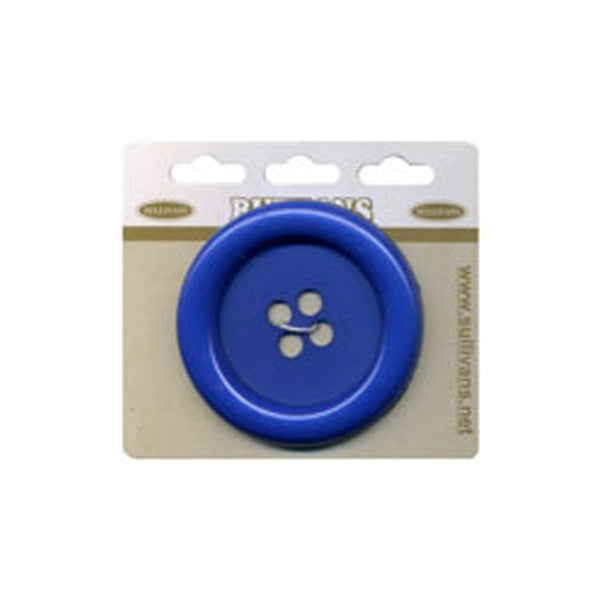 Sullivans Plastic Button, Royal- 63 mm