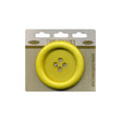 Sullivans Plastic Button, Yellow- 63 mm