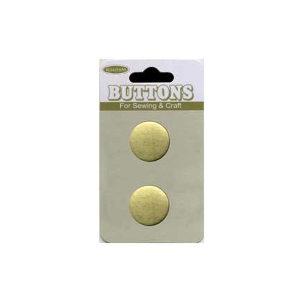 Sullivans Plastic Button, Gold- 17 mm