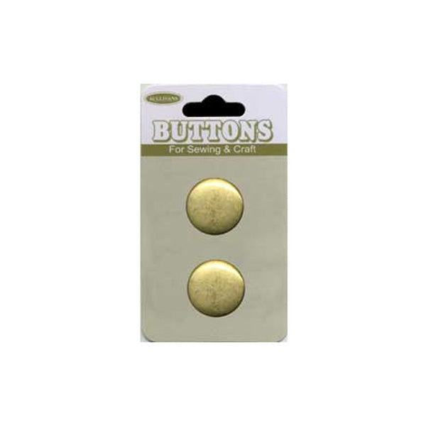 Sullivans Plastic Button, Gold- 17 mm