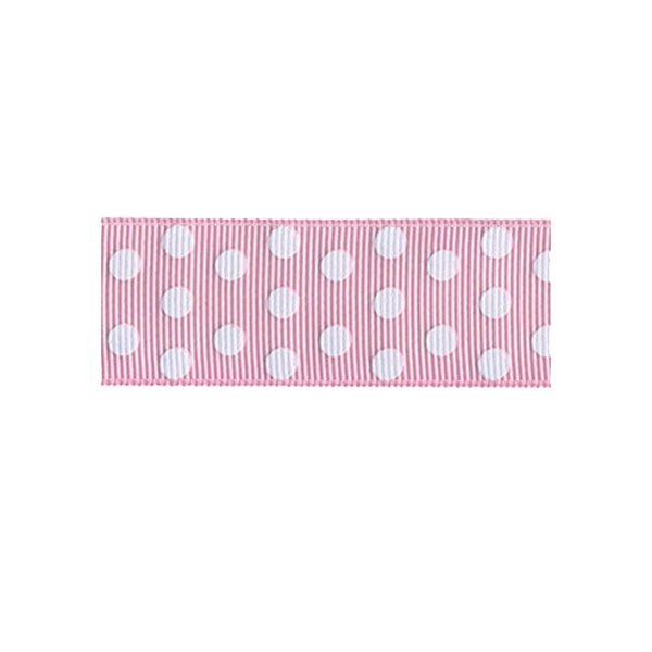 Sullivans Grosgrain, Dots Light Pink- 25mmx4m