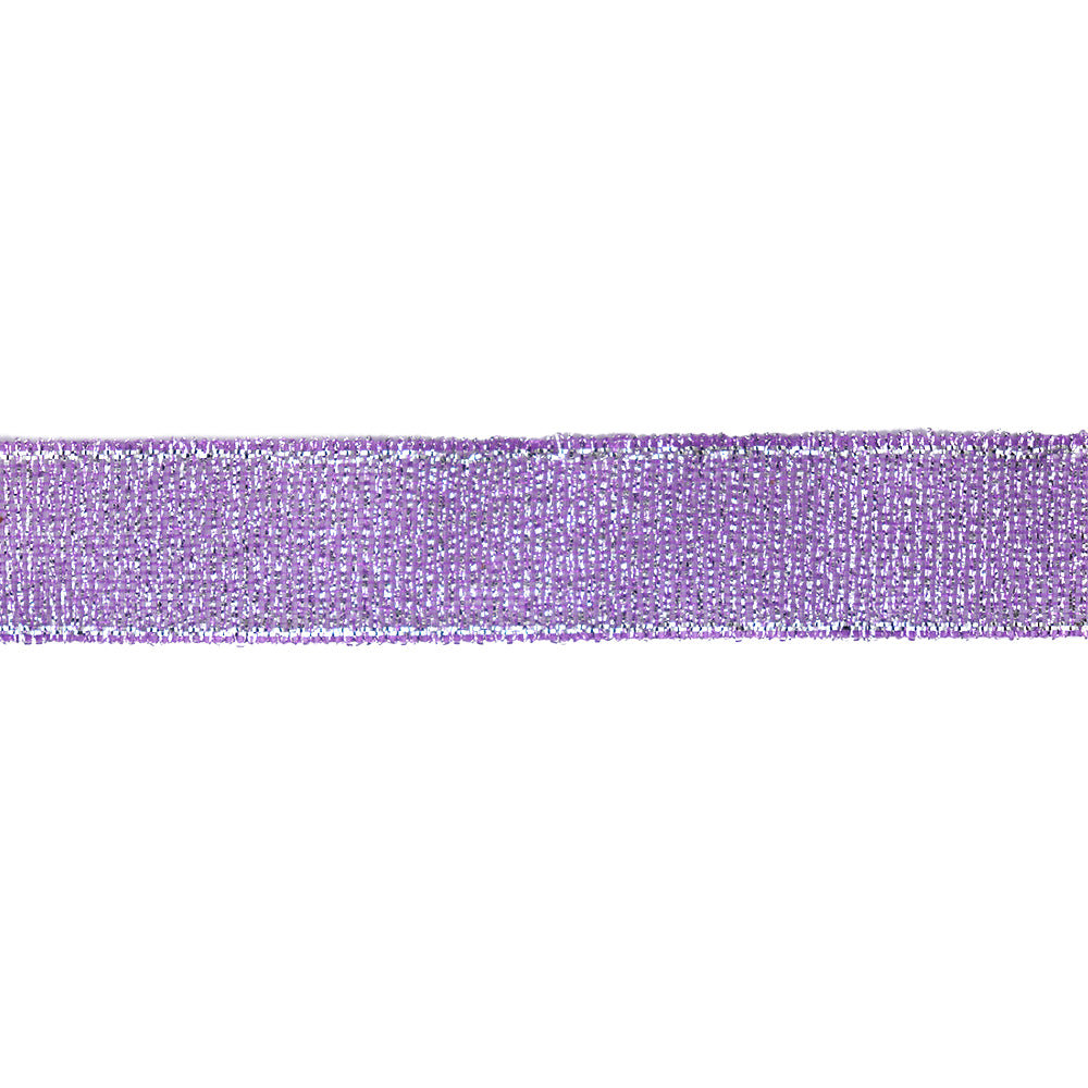 Sullivans Rayon Organza, Lilac Silver Edge- 15mmx5m