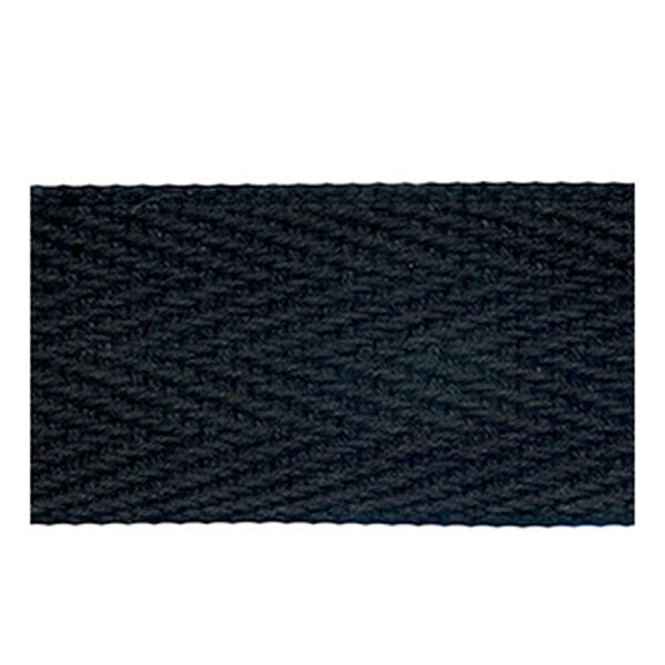 Sullivans Webbing Cotton, Black- 25mm