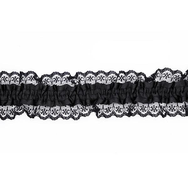 Sullivans Lace Stretch Garter, Black- 45 mm