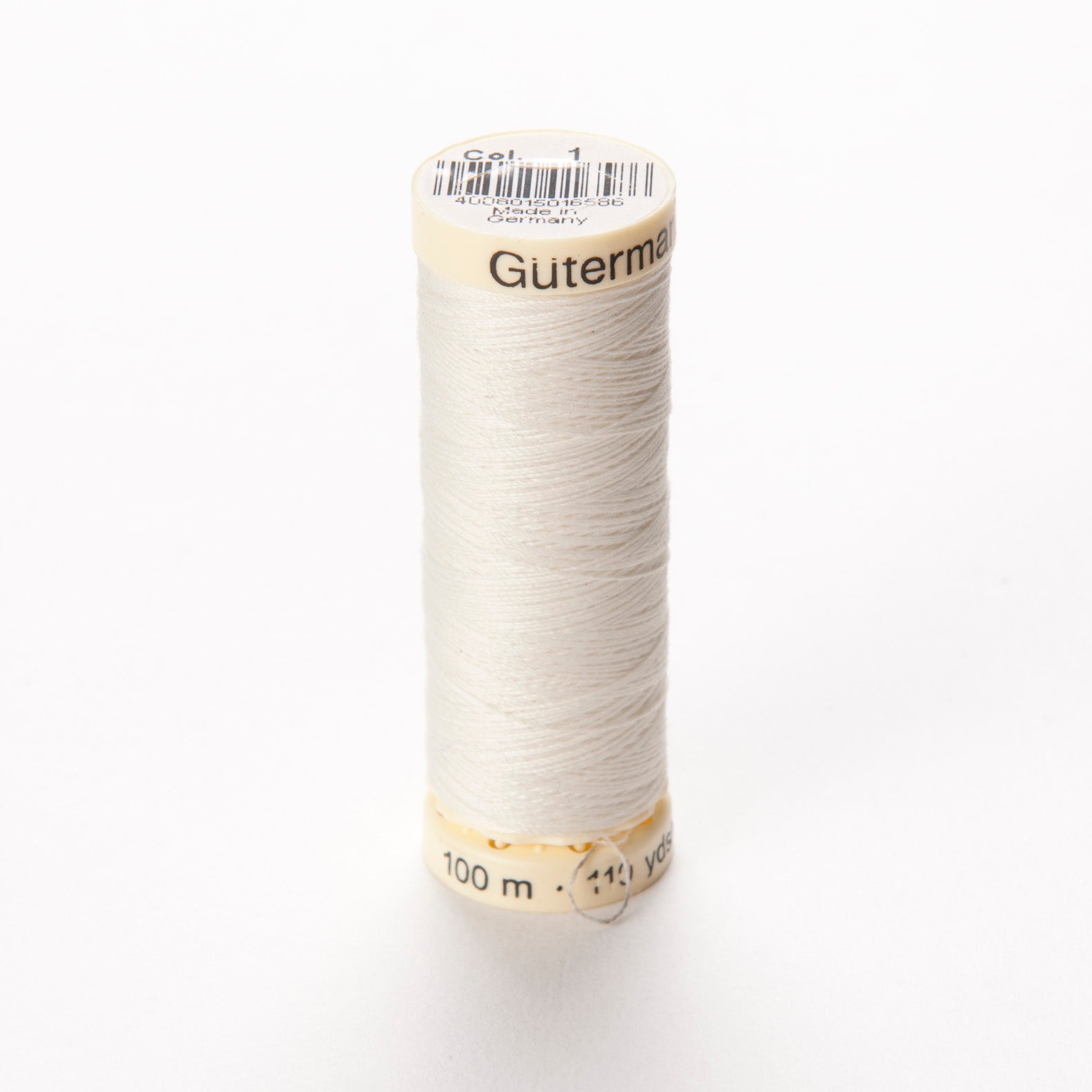 Gutermann Polyester Thread, Colour 1 - 100m