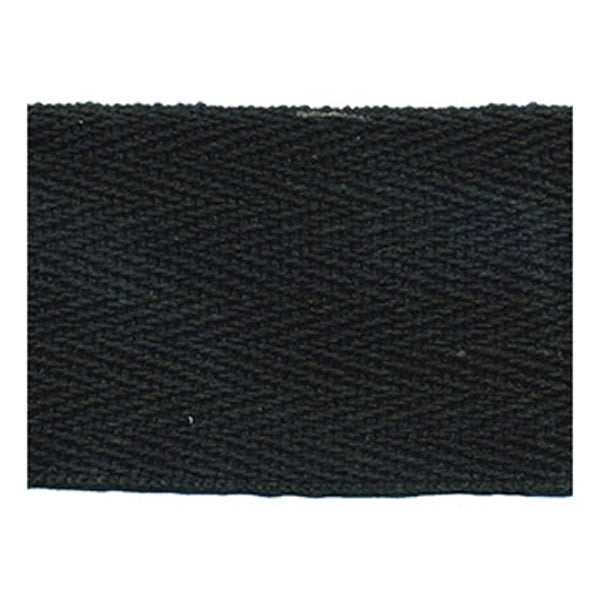 Sullivans Webbing Cotton, Black- 50mm