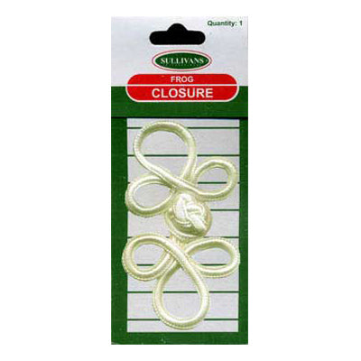 Sullivans Frog Closure, Cream - 95 x 40mm