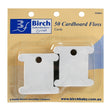 Birch Cardboard Floss, White- 50pk