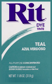 Rit Powder Fabric Dye, Teal- 31.9g