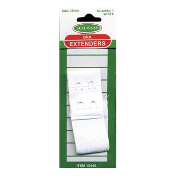 Sullivans Bra Extender, White- 28mm