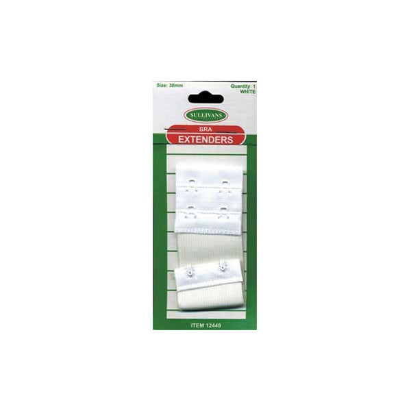 Sullivans Bra Extender, White- 38mm