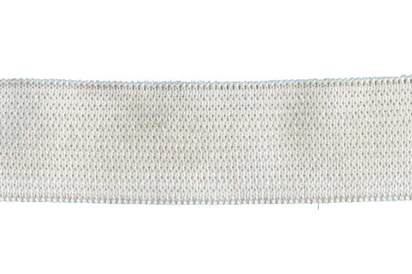 Poly Knit Elastic, White- Width 20mm