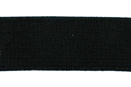 Non-Roll Elastic, Black- Width 20mm