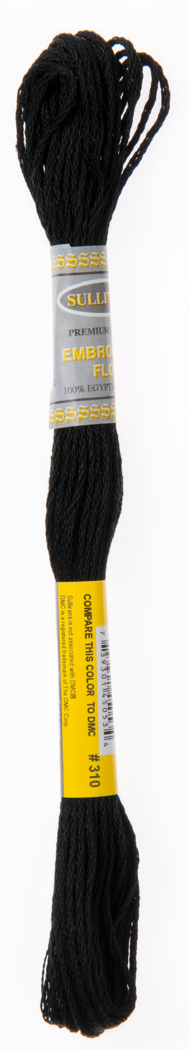 Sullivan's #45053 Embroidery Floss - Black