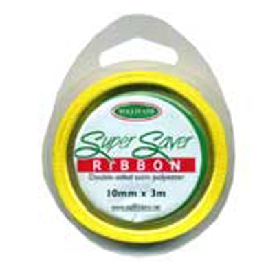 Sullivans Satin Ribbon, Yellow- 10mm