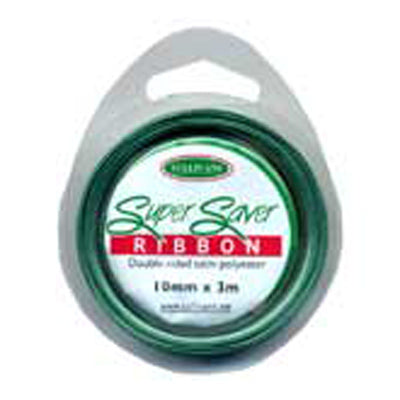 Sullivans Satin Ribbon, Emerald- 10mm