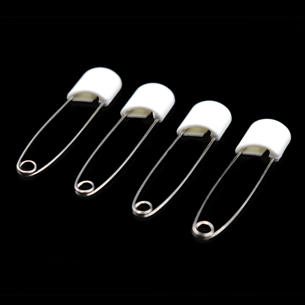 Sullivans Children's Safety Pins, White- 52mm