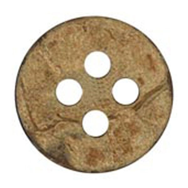 Sullivans Plastic Button, Coconut- 14 mm