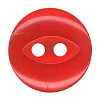 Sullivans Plastic Button, Red- 22 mm