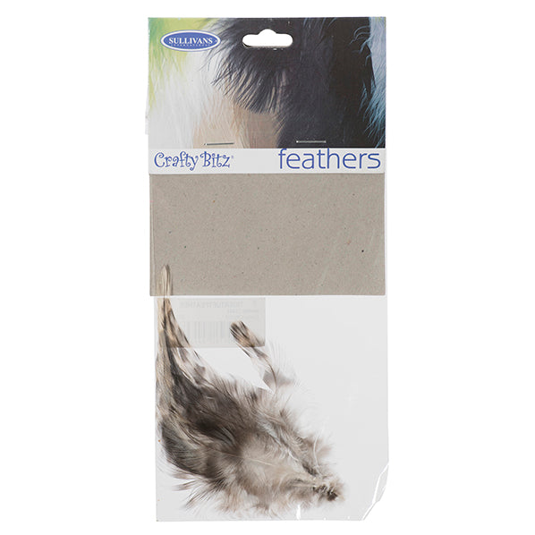 Tiger Tuft Feathers, Cream- 10pc